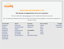 Tablet Screenshot of calendarofupdates.com